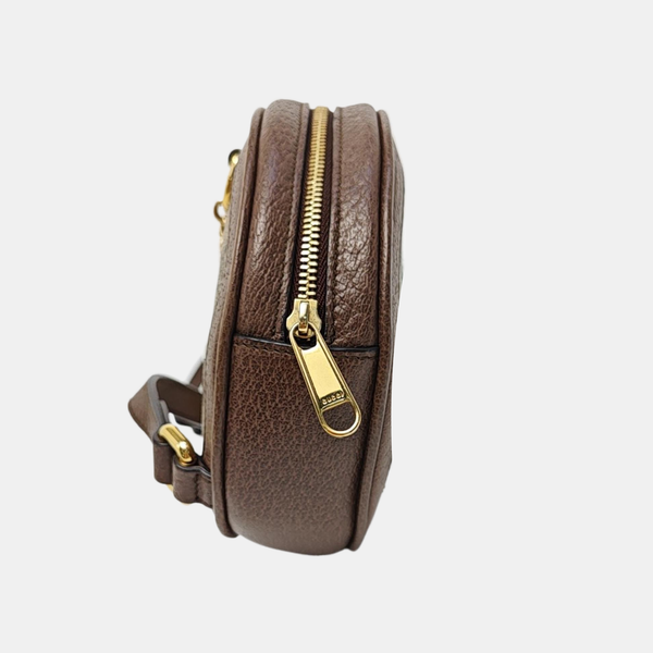 Ophidia Mini Monogram Coated Canvas Beige