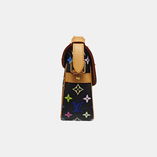 LV × TM SOLOGNE Monogram Coated Canvas Black