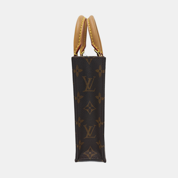 SAC PLAT Mini Monogram Coated Canvas Brown