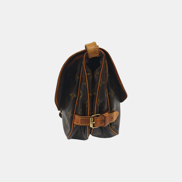 SAUMUR 35 Monogram Coated Canvas Brown