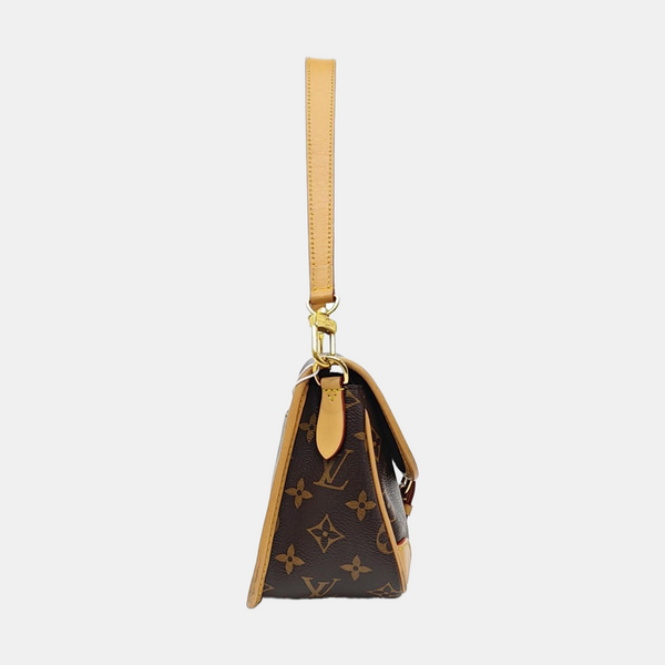 DIANE Monogram Coated Canvas Brown