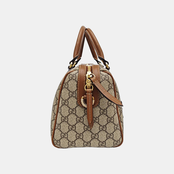 Monogram Coated Canvas Shoulder Bag Black