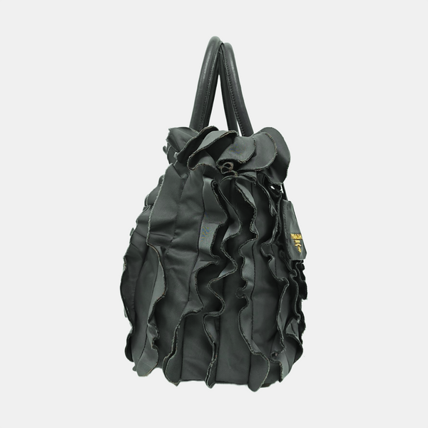 Nylon Top Handle Bag Green