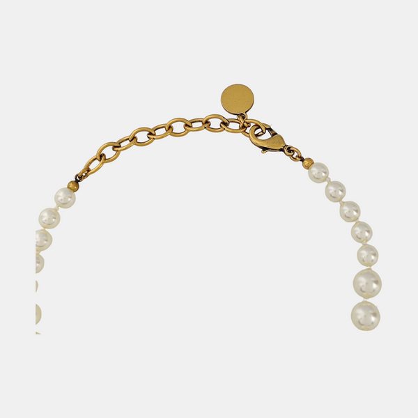 Faux Pearl White Necklace