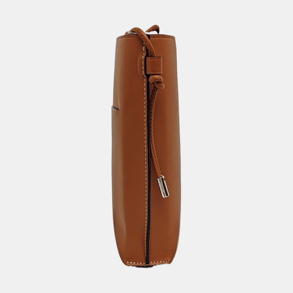 Calfskin Shoulder Bag Brown