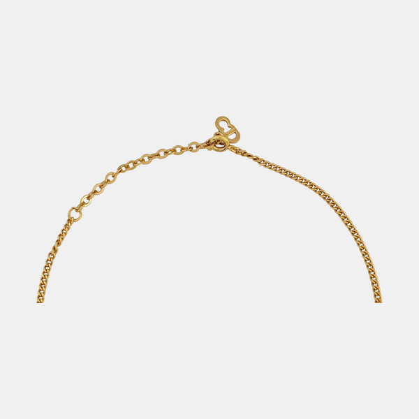 Dior Oblique Metal Gold Necklace