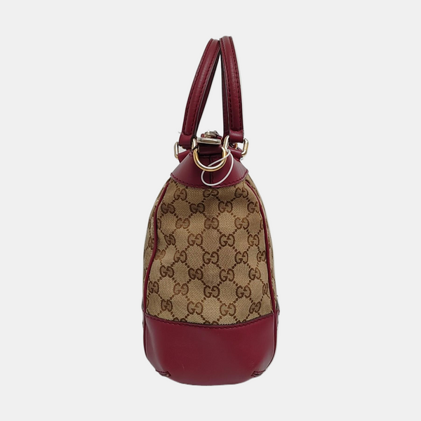 Monogram Canvas Tote Bag Brown