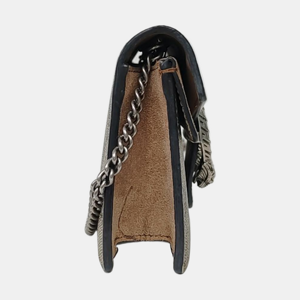 Dionysus Super Mini Monogram Coated Canvas Beige
