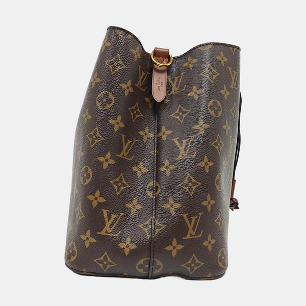 NÉONOÉ MM Monogram Coated Canvas Brown