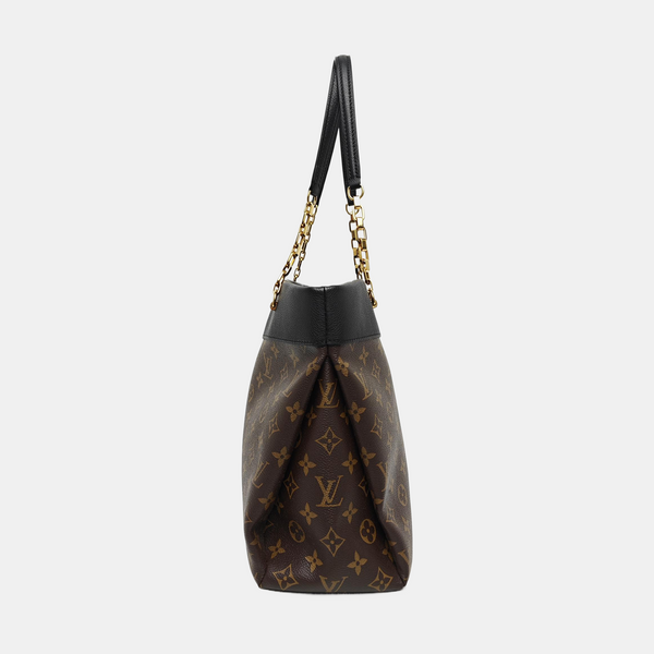 PALLAS MM Monogram Coated Canvas Brown