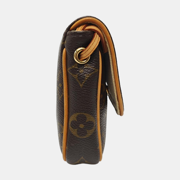 CANCUN Monogram Coated Canvas Brown