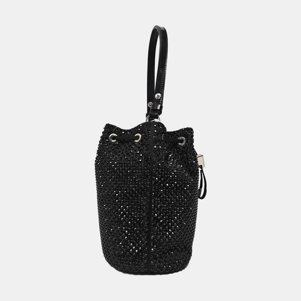Lab-Grown Diamond Bucket Bag Black