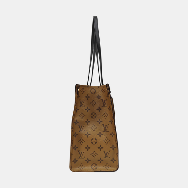 ONTHEGO MM Monogram Coated Canvas Brown