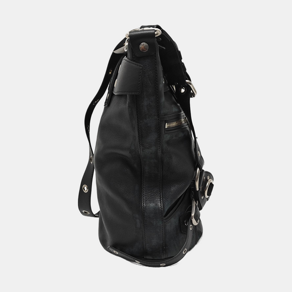 Calfskin Shoulder Bag Black