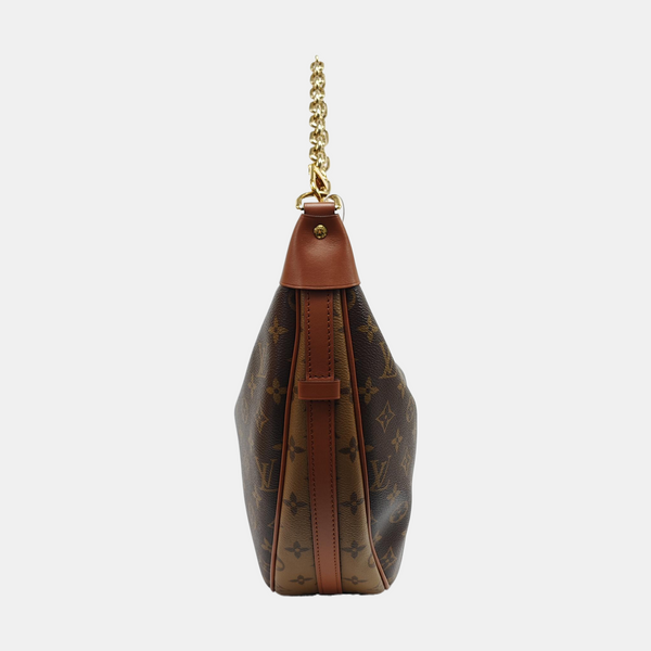 LOOP HOBO Monogram Coated Canvas Brown