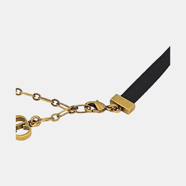 J'adior Metal Black Necklace