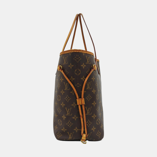 NEVERFULL MM Monogram Coated Canvas Brown