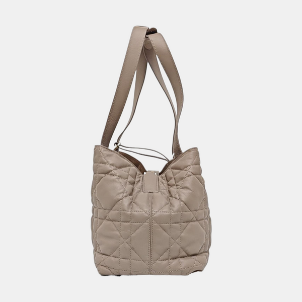 Toujours Medium Cannage Calfskin Gray