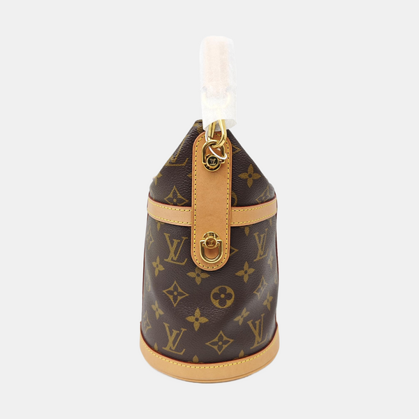 DUFFLE Monogram Coated Canvas Brown