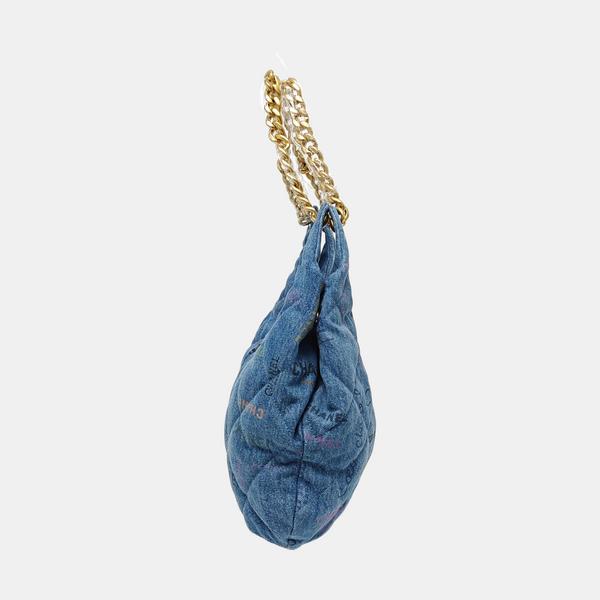 Quilted Fabric Blue
