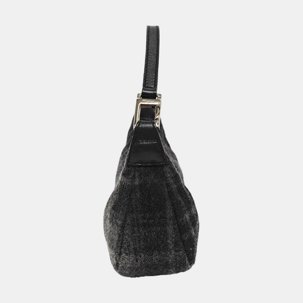 Fabric Top Handle Bag Black