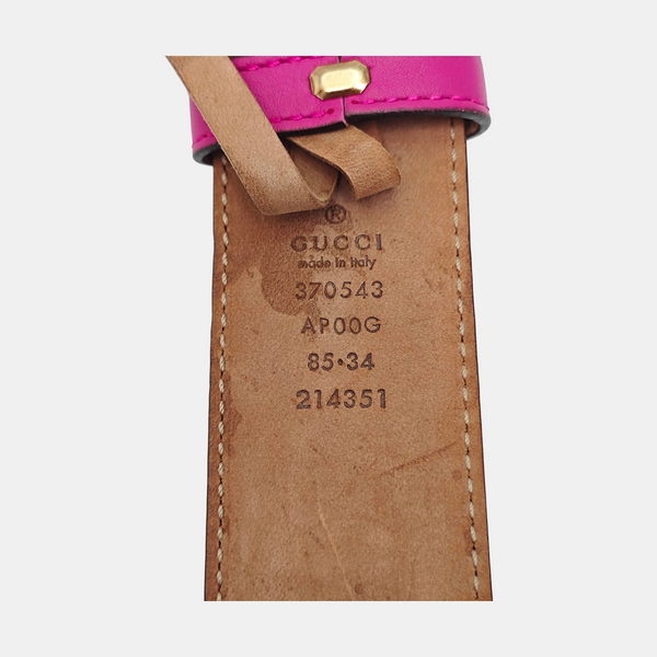 Leather Belt Purple