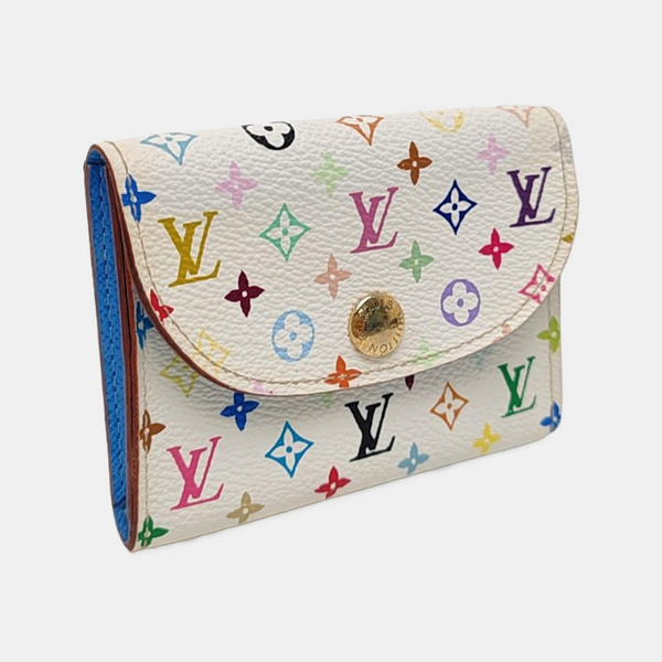 LV × TM ROSALIE Monogram Coated Canvas White Card Holder