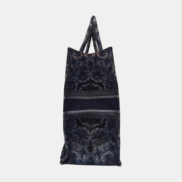 Book Tote Large Canvas Blue