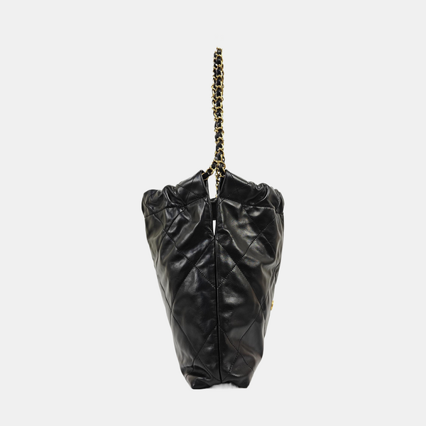 CHANEL 22 Small Quilted Calfskin Black