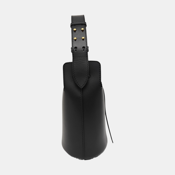 The Bucket Calfskin Black
