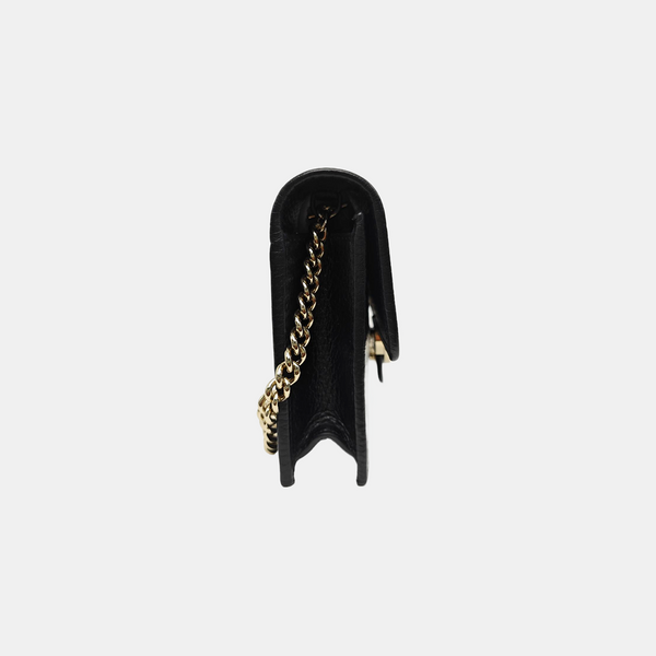 Interlocking G Small Calfskin Black