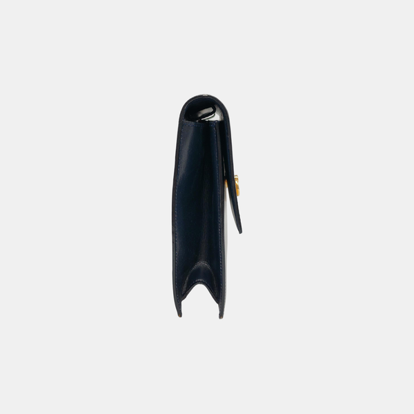 Calfskin Shoulder Bag Blue