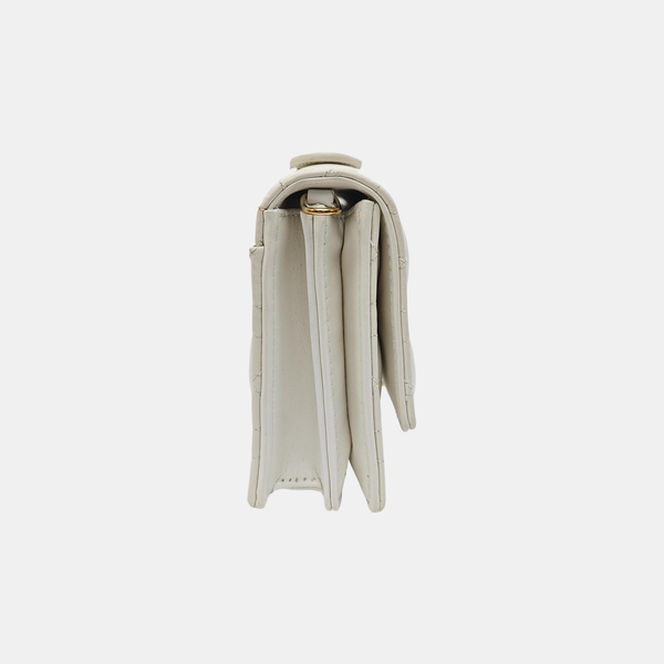 Lady Dior Small Cannage Lambskin White