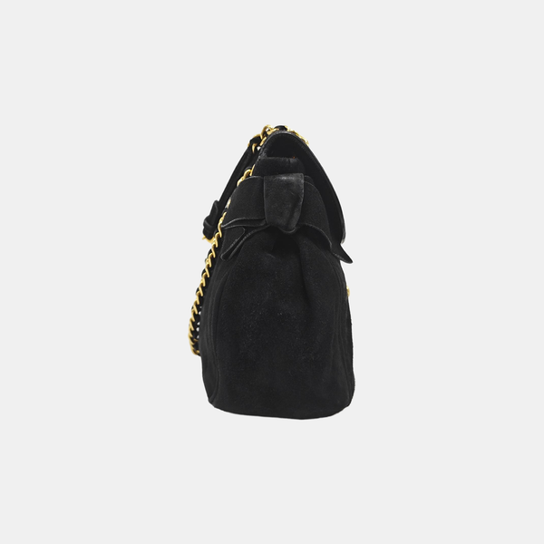Suede Shoulder Bag Black