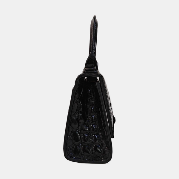 Hourglass Mini Calfskin Black