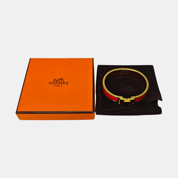 Clic H Metal Gold Bangle