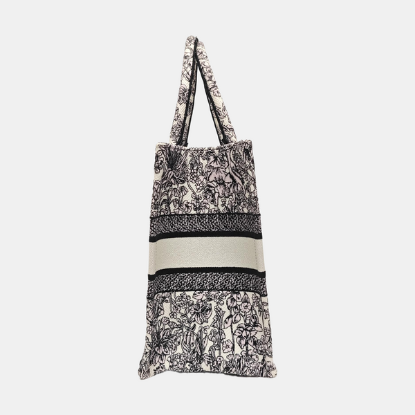 Book Tote Medium Fabric White