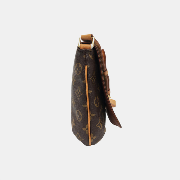MUSETTE TANGO Monogram Coated Canvas Brown