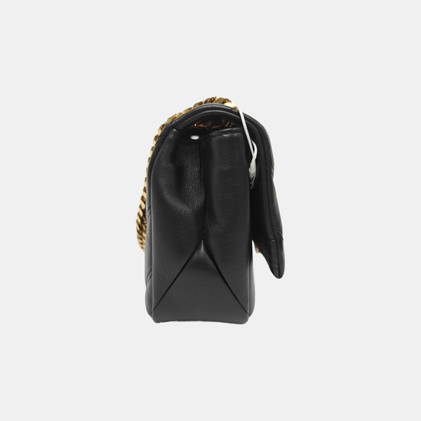 SERPENTI CABOCHON Small Quilted Calfskin Black