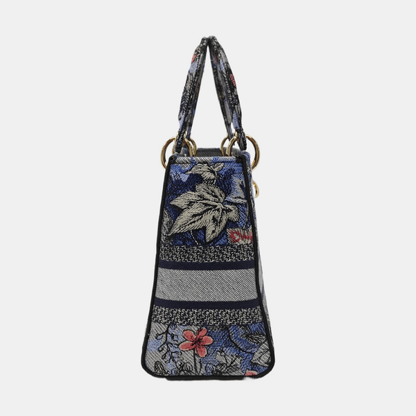 Authenticated pre-owned Lady D-Lite Medium Canvas Multicolor - Shoulder Bag at Looply