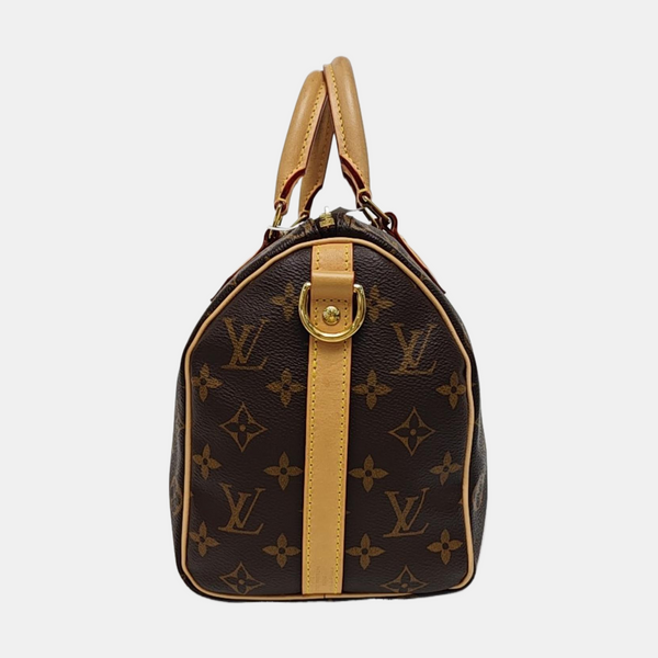 SPEEDY 25 Monogram Coated Canvas Brown