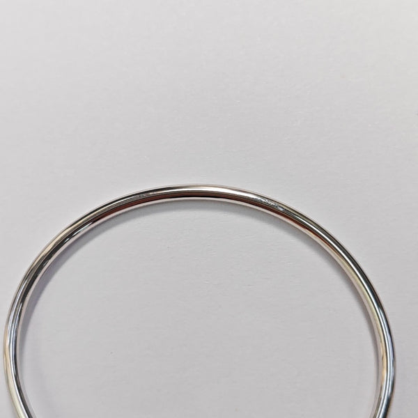 Tiffany T 18k White Gold Silver Bangle