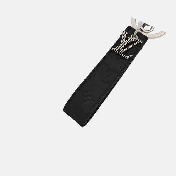Leather Bag Charm Black