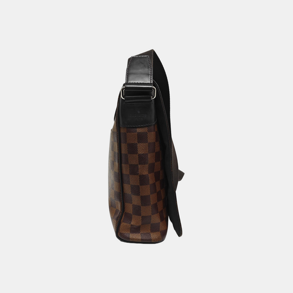 DISTRICT MM Damier Ebene Coated Canvas Brown
