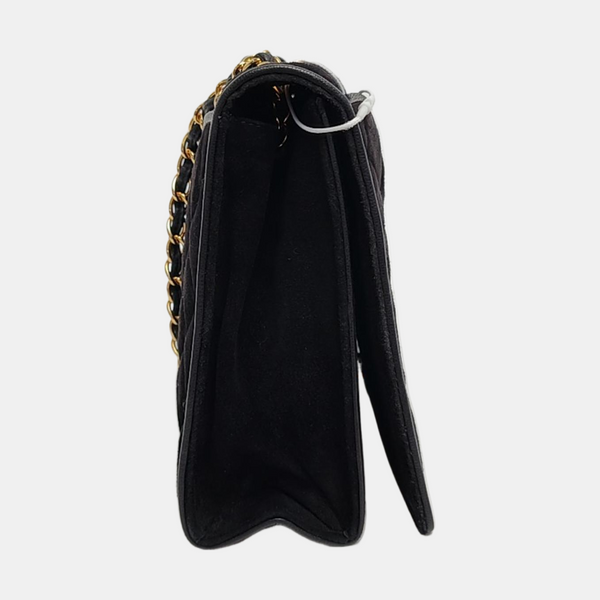 Quilted Suede Black