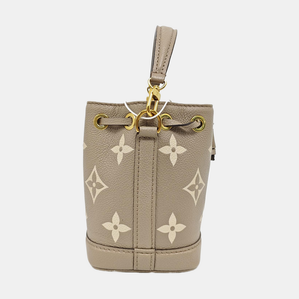 NOÉ Nano Monogram Calfskin Gray