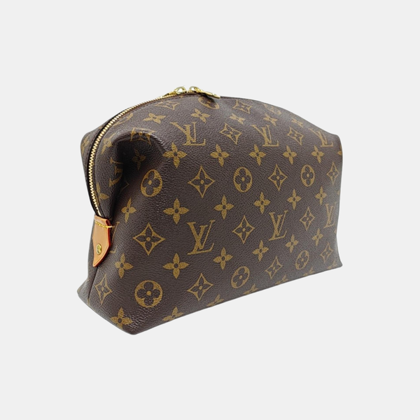 COSMETIC GM Monogram Coated Canvas Brown