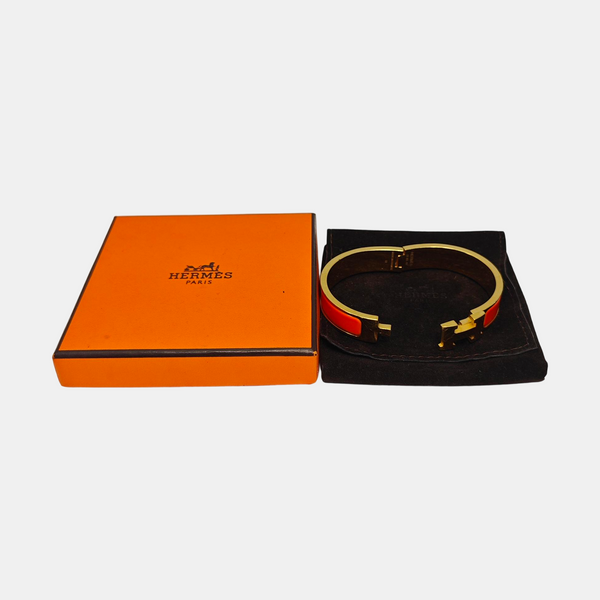 Clic H Metal Gold Bangle