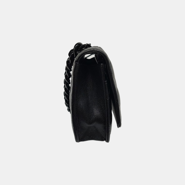 WOC Quilted Grained Calfskin Black