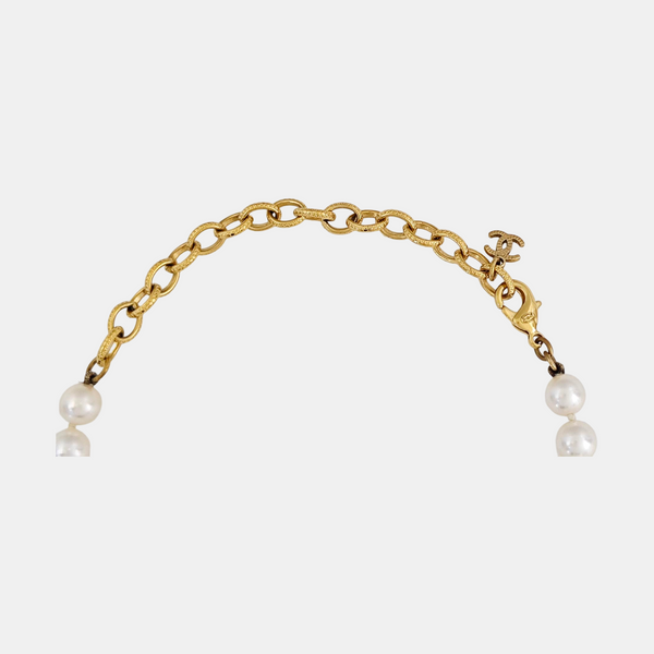 Faux Pearl White Necklace